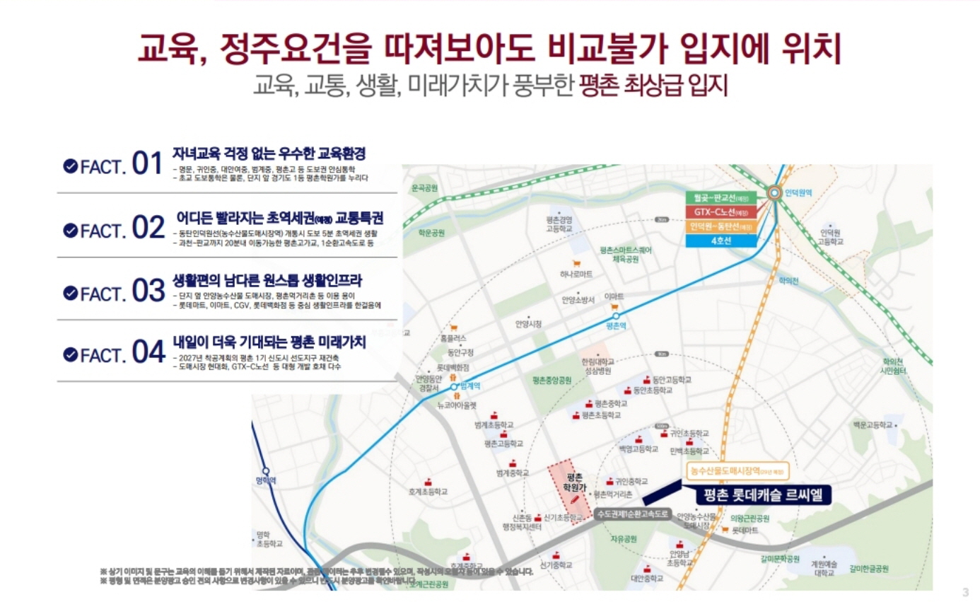 평촌 롯데캐슬 르씨엘 입지환경